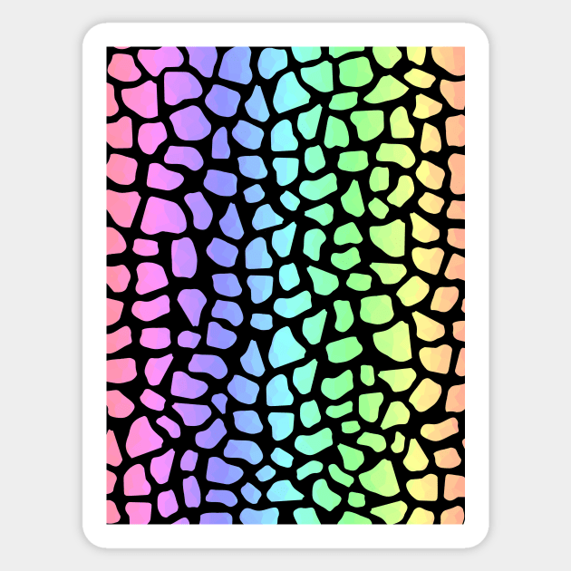 PSYCHEDELIC Giraffe Spots Sticker by SartorisArt1